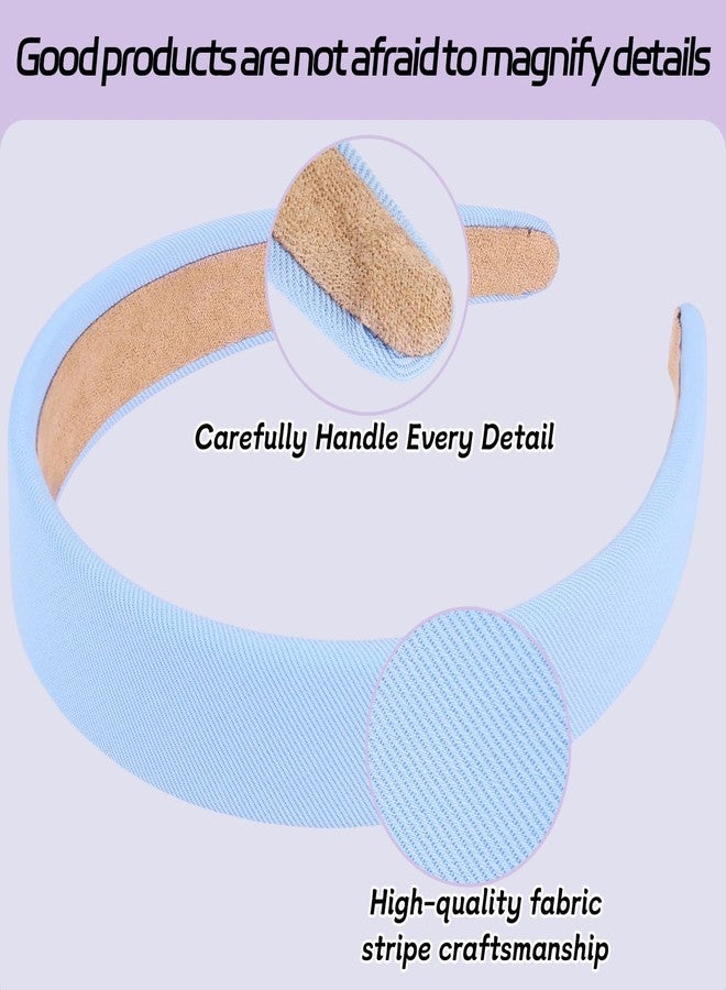 XTREND 6 Pcs Headbands for Women Cute Thick Solid Color Headbands Non-Slip Hard headband Plastic Hairband Fashion Accessories for Women - Image 3